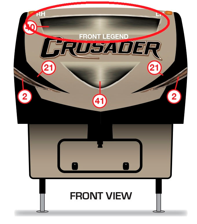 2017 Prime Time Crusader Replacement Decal Kit